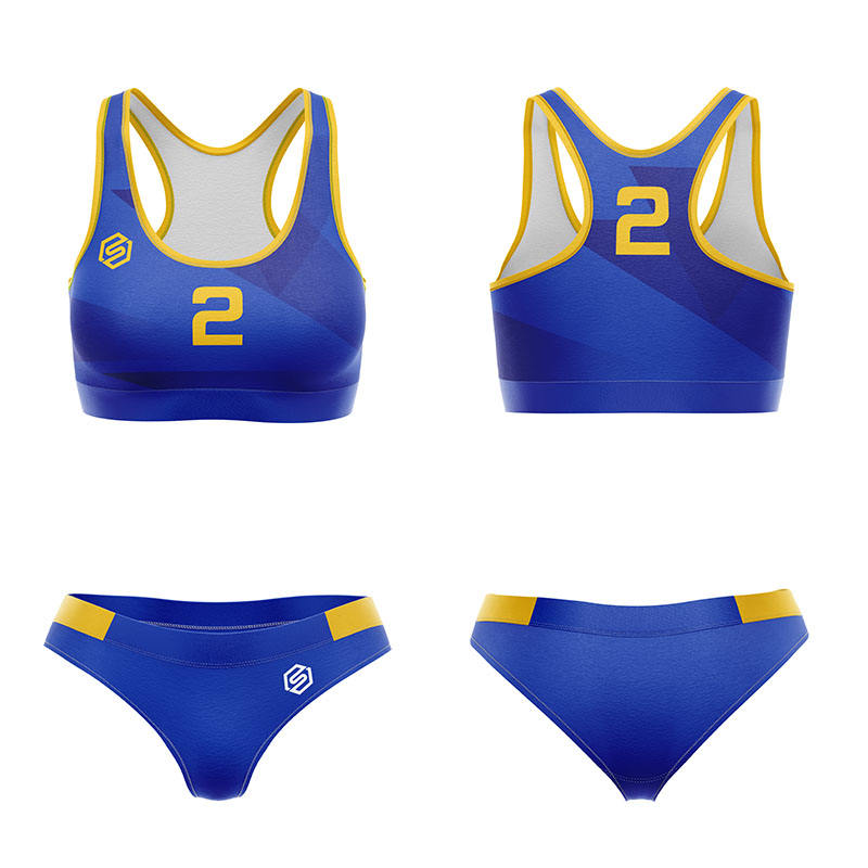 Custom Sport Bikini Set Women Volleyball Bra Jersey Girls Beach Volleyball Uniforms