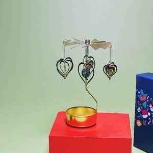 Petite tasse à thé INS, aromathérapie romantique, bougeoir rotatif à air chaud en acier inoxydable, modèle ZT001, cadeau d'affaires - Product Image 6
