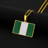 Collar de Acero Inoxidable HY con Colgante Nigeriano, Joyería para Hombre y Mujer, Regalo que No se Desvanece