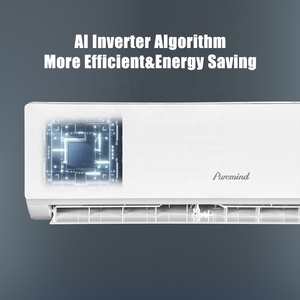 Puremind 1.5HP 12000Btu 1Ton Aire acondicionado inteligente Split Refrigeración Calefacción R32 R410a Inversor de unidad de CA sin conductos aire a aire - Product Image 4