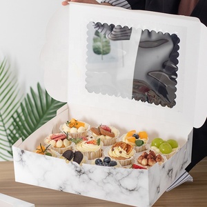Bán Sỉ Hộp Bánh Cupcake Cửa Sổ Trong Suốt Màu Trắng Trong Suốt 4 6 12 24 Lỗ Tùy Chỉnh Hộp Bánh Nướng Xốp Hộp Quà Tặng Bánh Cupcake Có Cửa Sổ - Product Image 2
