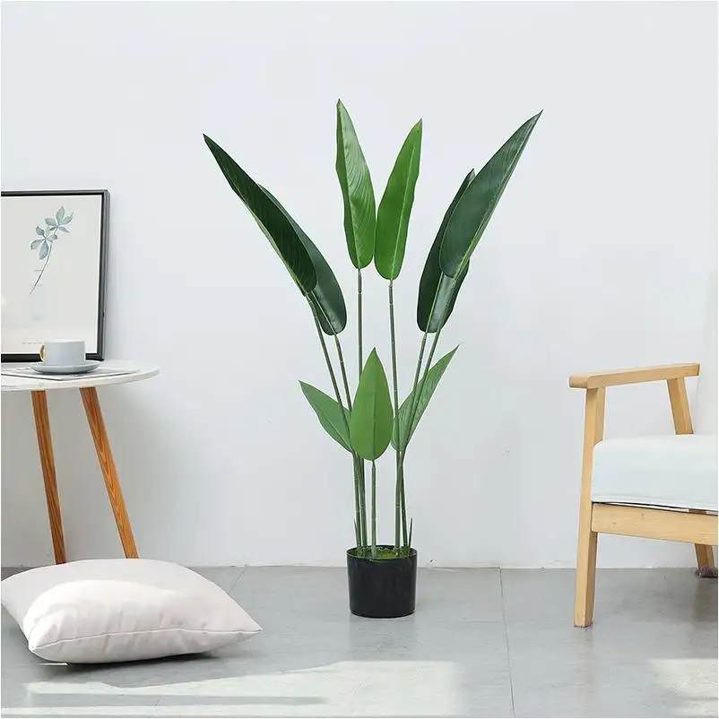 Kunstplant Voor Decoratie Buiten Met Led-Verlichting Ficus Palmpot Grote Dennen Nep Indoor Decor Paarse Kunstmatige Plant