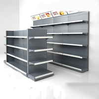 Étagère de supermarché en métal légère de haute qualité, nouveau design, gondole de magasin de détail, étagère de vente en promotion