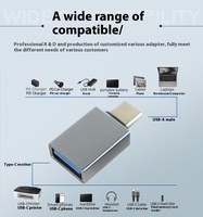 Adaptor JILIAN USB-C ke USB3.0 dengan Perlindungan OTP & Dukungan OTG Output DC untuk Laptop, Ponsel & Perangkat LED