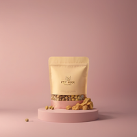 Sacs d'emballage en aluminium avec logo personnalisé pour aliments pour animaux de compagnie, aliments pour bébés, chewing-gum, pizza, sucre, chips de pommes de terre, sushi, salades et autres aliments