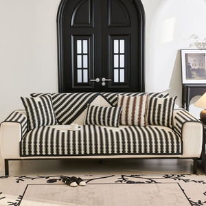 Venta al por mayor nórdico simple Chenille cuatro estaciones Universal sofá cojín fila recta 3 asientos sofá antideslizante sofá cubierta manta <span class=keywords><strong>de</strong></span> tela - Product Image 2