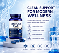 Capsules de bleu de méthylène OEM ODM sous marque privée, haute pureté, pour la santé cérébrale des adultes