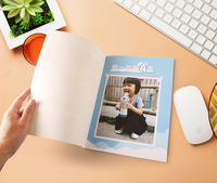 Papier auto-adhésif double face épais et durable A4/A3 230g, papier couché vierge brillant personnalisable pour les magazines de cartes de visite