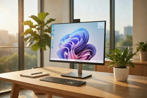 คอมพิวเตอร์ออลอินวัน 23.8 นิ้ว i5-10100T คอมพิวเตอร์ตั้งโต๊ะไร้ขอบ 1920x1080 จอไวด์สกรีน สำหรับธุรกิจและสำนักงาน - Product Image 2