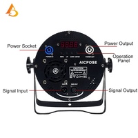 Projecteur LED PAR intérieur en aluminium moulé 54x3W RGB 3-en-1 pour éclairage de scène et événements