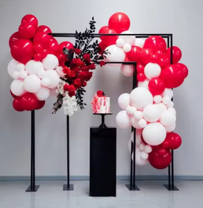 <span class=keywords><strong>Arche</strong></span> de toile de fond <span class=keywords><strong>rectangulaire</strong></span> en métal noir pour mariage, support de bienvenue pour fleurs et ballons, décoration de fond - Product Image 4