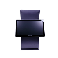 Sistema POS de Venta al por Mayor de Fábrica, Dispositivo Todo en Uno Android de 15.6 Pulgadas, Caja Registradora con Impresora Térmica de 80mm, Pantalla Dual, para Cafeterías y Tiendas de Abarrotes
