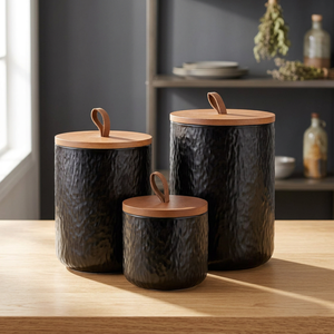 Amber Classic Cylinder Glass <b>Storage</b> <b>Jar</b> with Cover Over 501ml Capacity Multifunction <b>for</b> <b>Kitchen</b>-Dried Fruit and Coffee Beans - Product Image 3