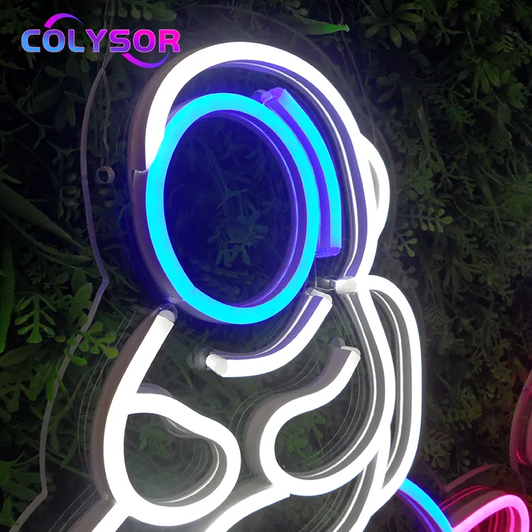 핫 잘 팔리는 Spaceman 우주 비행사 Space Custom 로켓 Planet 홈 Studio Decor LED 빛 Neon Sign