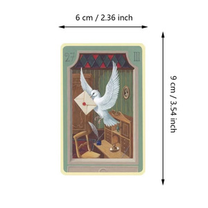 Cartes <span class=keywords><strong>de</strong></span> tarot mystiques <span class=keywords><strong>Lenormand</strong></span> professionnelles, noires, avec cœur noir, <span class=keywords><strong>jeu</strong></span> <span class=keywords><strong>de</strong></span> cartes en velours doux au toucher, bords dorés, impression personnalisée et boîte magnétique - Product Image 6