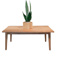 Table basse en teck massif, design moderne, construction robuste, élégante et durable, idéale pour le salon, prix de gros