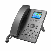 Téléphone IP Gigabit Flyingvoice P11G, 2 comptes SIP, PoE/Solaire, écran LCD couleur 2,4 pouces, double ports 10/100/1000M, 2000 contacts pour PME