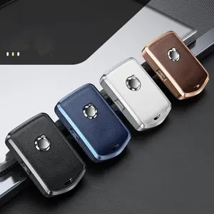 New Leather Aluminum Alloy Car Key Case Cover Shell For Volvo XC60 S60 S90 XC40 XC90 V60 V90 Remote Accessories