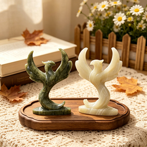 Figurine de Phénix en Cristal Naturel Taillée à la Main et Polie, Sculpture d'Oiseau en Cristal, Décoration d'Intérieur, Cadeau, Vente en Gros - Product Image 1