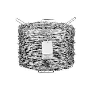 Galvanizado 1,25mm 500m Fabricantes DE SEGURIDAD Antirrobo Anti Climb 2 hilos 500m Rollo de alambre de púas - Product Image 1