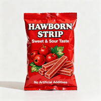 Sachet en plastique BOPP en aluminium métallique de qualité alimentaire imprimé sur mesure, emballage de sachet, fermeture arrière pour bonbons, collations