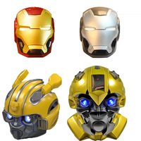 Transformers Bumblebee pour haut-parleur de bureau, caisson de basses puissant en plastique, pour la maison, téléphone portable, cadeau, Iron Man Optimus Prime