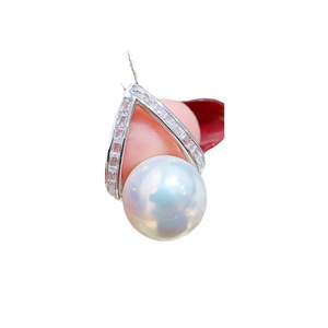 Juego de Accesorios de Plata S925 para DIY con Perlas, Bandeja Vacía con Tres Diamantes, Colgante de Oro y Plata, Pendientes de Cristal, Joyería de Plata 9342 - Product Image 5