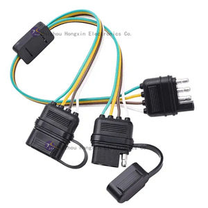 4-Wege-Verlängerungskabel für flache Anhänger-Verlängerung kabel Geformter Stecker PVC-isolierter Anhänger-Rücklicht-Kabelbaum für Automobile - Product Image 2