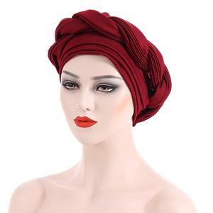 Turbante Musulmán con Cuentas Apiladas, Trenzado, Moderno y Exagerado, para <span class=keywords><strong>Mujer</strong></span> Africana, en Oferta - Product Image 6
