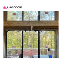Ventanas de vidrio fijas de piso a techo panorámicas de aleación de aluminio residencial a la venta