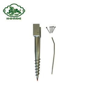 Galvanis <span class=keywords><strong>Q235</strong></span> Tanah Jangkar Sekrup Tumpukan dengan U Berbentuk <span class=keywords><strong>Flange</strong></span> - Product Image 3