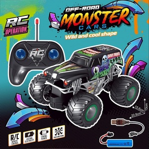 <span class=keywords><strong>Coche</strong></span> eléctrico de control remoto con ruedas grandes para niños, juguete al por mayor, 1:20, camión monstruo con control remoto, coches de juguete para niños - Product Image 3