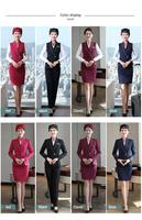 Tenue professionnelle pour femme : uniforme d'hôtesse de l'air, chemise d'accueil pour hôtel, consultant de service client, uniforme de réception, uniforme de compagnie aérienne
