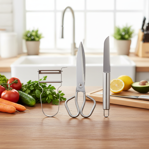 Set di utensili da cucina in acciaio inossidabile Bergner Helpy Collection da 3 pezzi - Product Image 3