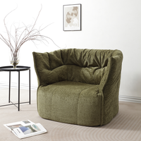 Fauteuil simple Brigantine pour salon, fauteuil inclinable, entretien facile, housse amovible, éponge haute densité extra douce, tissu moderne