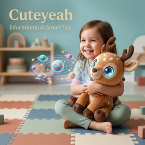 Juguete de Peluche de Ciervo Inteligente con IA, Directo de Fábrica, para la Iluminación Cognitiva, Ciervo Parlante Educativo, Compañero Emocional - Product Image 1