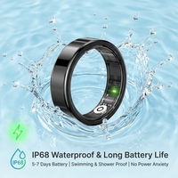 Bague intelligente en acier étanche pour Android, suivi de la forme physique, course à pied, sommeil, moniteur de fréquence cardiaque, contrôle par application, bagues intelligentes
