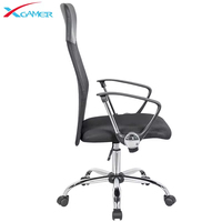 Chaise de bureau exécutive moderne, ergonomique, pivotante, à dossier haut en maille, pour la maison et le bureau