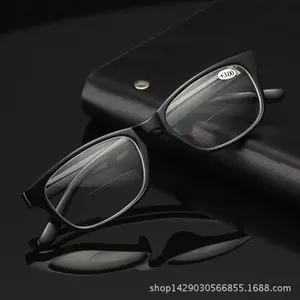 Оптовая продажа kacamata бака tr 90 Сверхлегкий квадратный далеко рядом прогрессивные с защитой от синего света мужские и женские бифокальное считывание защитные очки