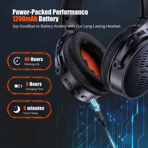 Auriculares para Juegos Meetion BTH013, Auriculares para Jugadores con Micrófono, Auriculares Inalámbricos para Juegos Profesionales - Product Image 6