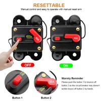 Portafusibles de Circuito en Línea para Audio de Coche, Impermeable, Tipo MCB, Corriente Nominal de 40A-300A