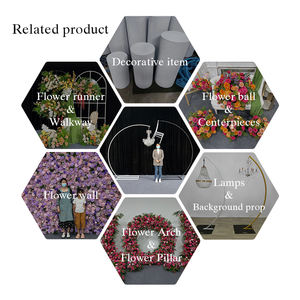 Lámpara colgante romántica LED de soporte de lámpara de boda de alta calidad de fábrica para artículo de decoración del hogar - Product Image 5