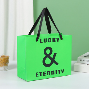 Bolsas de Papel para Compras Reutilizables y Ecológicas, Personalizadas con Impresión Tipográfica en Color y Tamaño, para Regalos y Ropa - Product Image 3