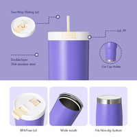 Gobelet de voyage isotherme 30 oz à double paroi en acier inoxydable 304, anti-fuite et portable, le plus vendu