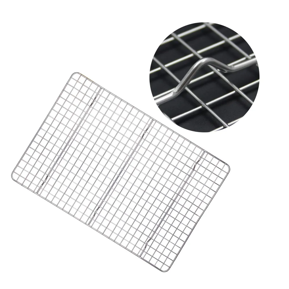 Stainless Steel Baking Rack Oven Safe Wire Racks Fit Quarter Sheet Pan Perfect To Cool and Bake BBQ Cooling Rack