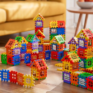 Blocs de construction colorés de grande taille avec fenêtres, jouets créatifs pour enfants de 6 à 12 ans, vente en gros de blocs de construction - Product Image 2