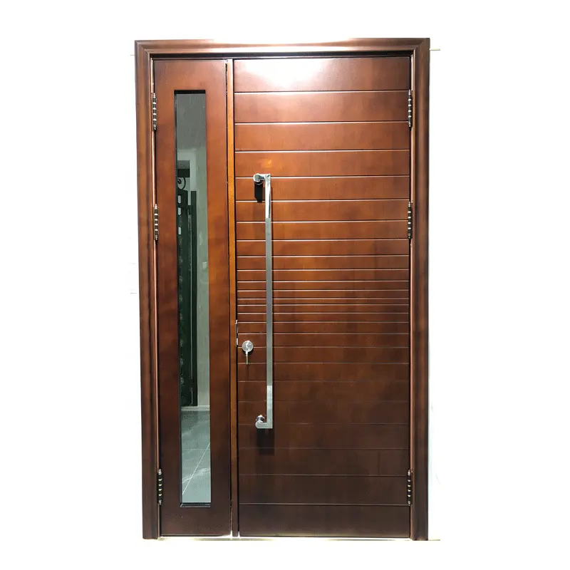 नवीनतम डिजाइन आधुनिक सादे ठोस लकड़ी मुख्य दरवाजा ठोस ओक की लकड़ी के दरवाजे मॉडल प्रवेश द्वार