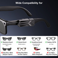 Compatible avec les lunettes intelligentes Meta Ray-Ban, étui de charge en ABS de 2800 mAh, modèle magnétique G36, lot de deux batteries externes