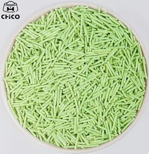ODM/OEM de fábrica Natural no tóxico 2,0mm Biodegradable Maíz Flushable Clumping Ball Ecológico Té verde Tofu <span class=keywords><strong>Arena</strong></span> para gatos - Product Image 2