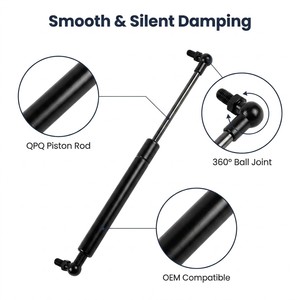 แกนสปริงแก๊สสแตนเลสแบบกำหนดเองพร้อมไนโตรเจน รับน้ำหนักได้ <span class=keywords><strong>22</strong></span> ปอนด์ กลไกยกสำหรับเฟอร์นิเจอร์เตียง - Product Image 2